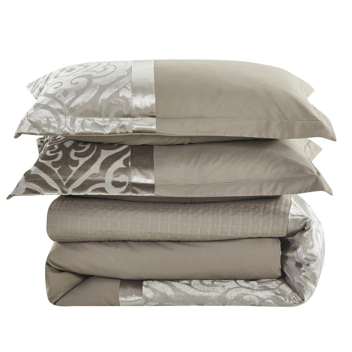 3Pcs Quilt Duvet Covers Crushed Velvet Mink Bed Cover & 2 Pillow CasesDuvets CoversInfinity/DC/Mnk/Dbl