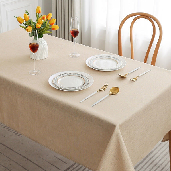 Tablecloth Cover Kitchen Dinning Tableware Jacquard Table Protector Wipe Clean