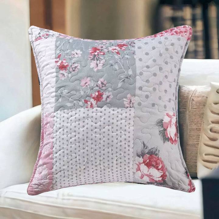 Printed Bedspread Comforter Bedding Set Patchwork Floral Bed Throw & Pillow Sham