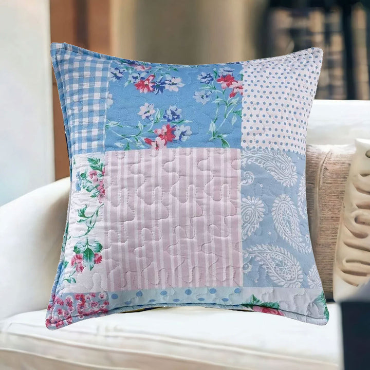 Printed Bedspread Comforter Bedding Set Patchwork Floral Bed Throw & Pillow Sham