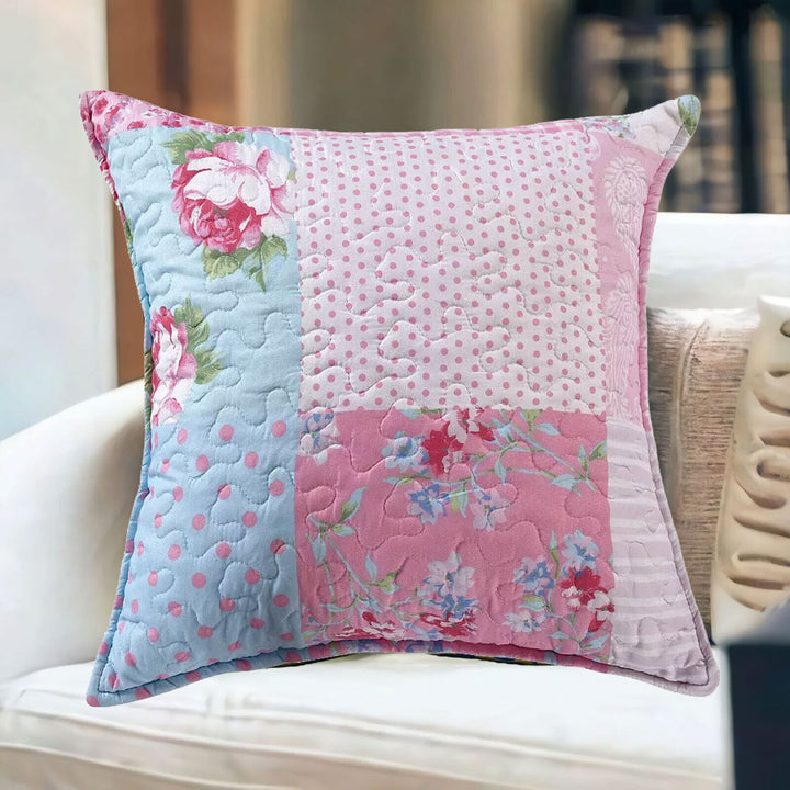 Printed Bedspread Comforter Bedding Set Patchwork Floral Bed Throw & Pillow Sham