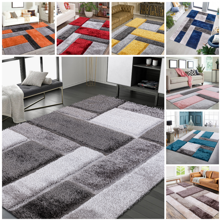 Shaggy Small Large Area Rugs Anti Slip Soft Floor mat Carpet Listing Room Runner
