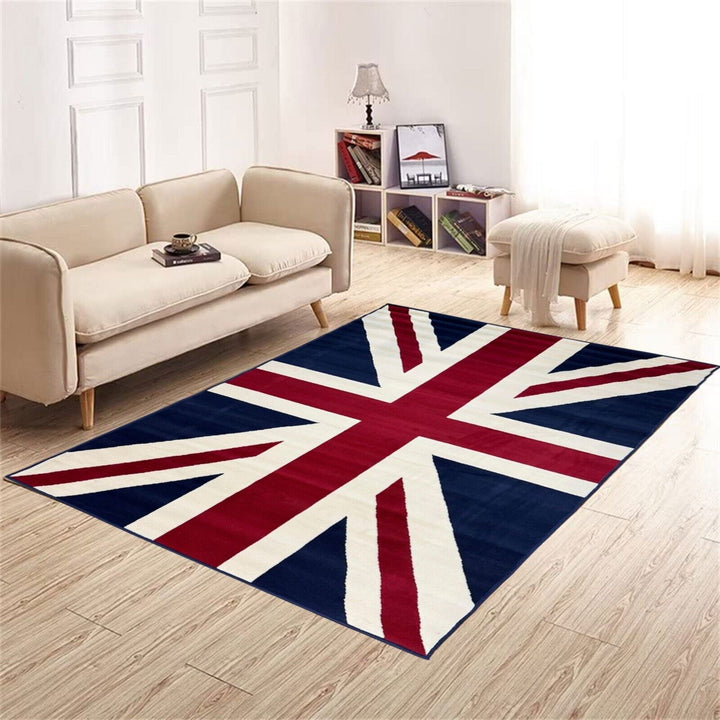 Union Jack Rug British Flag Themed Soft Durable Non Slip Rug Carpets for Bedroom