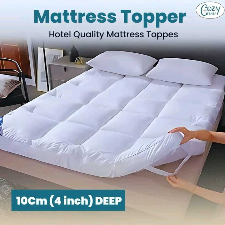 Hotel Quality Mattress Topper 4INCH / 10CM Microfiber Single Double Super King