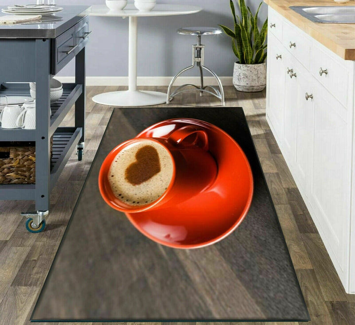 Anti-Slip Kitchen Runner Rugs 3D Washable Hallway Carpet Door Floor Fruit Mats
