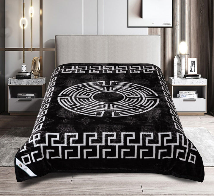 Blanket Greek 2 Ply Winter Throw Soft Warm Heavy Body Cover King 240x200