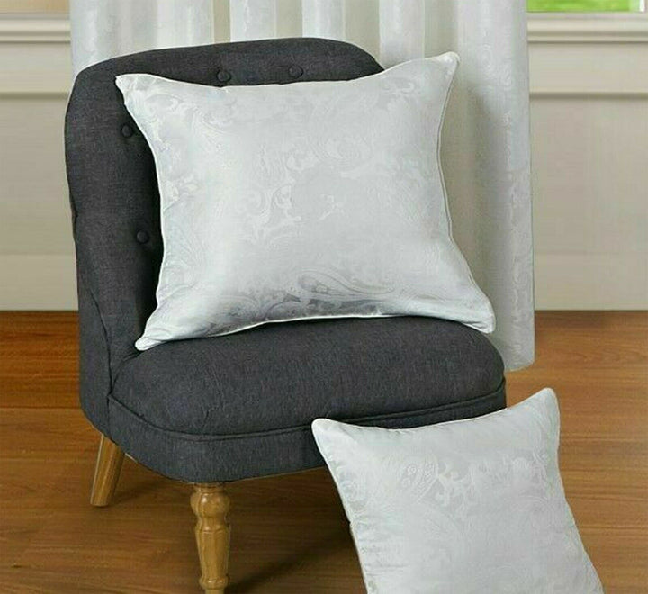 Curtain Pair Ring Top Jacquard Fully Lined Eyelet Ready Made Door Windows Rooms