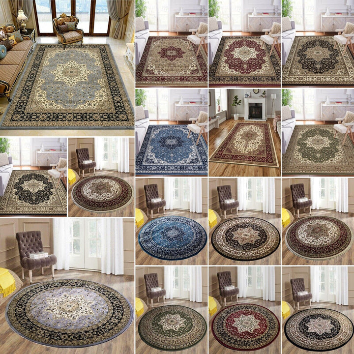 Heavy Rug Carpet Vintage Traditional Non Slip Bedroom Living Room Hallway Runner