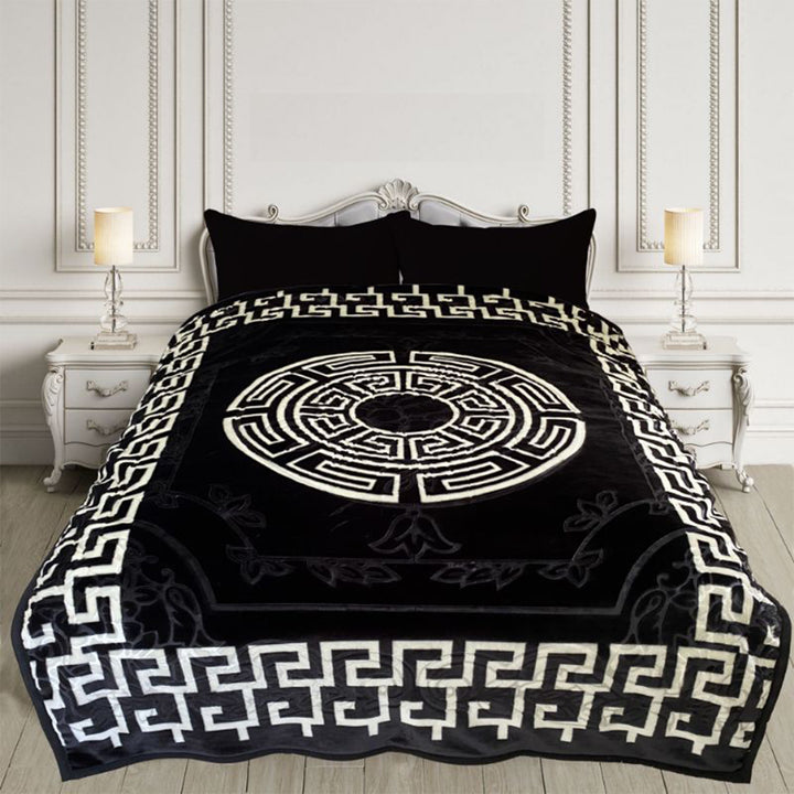 Greek Black Blanket